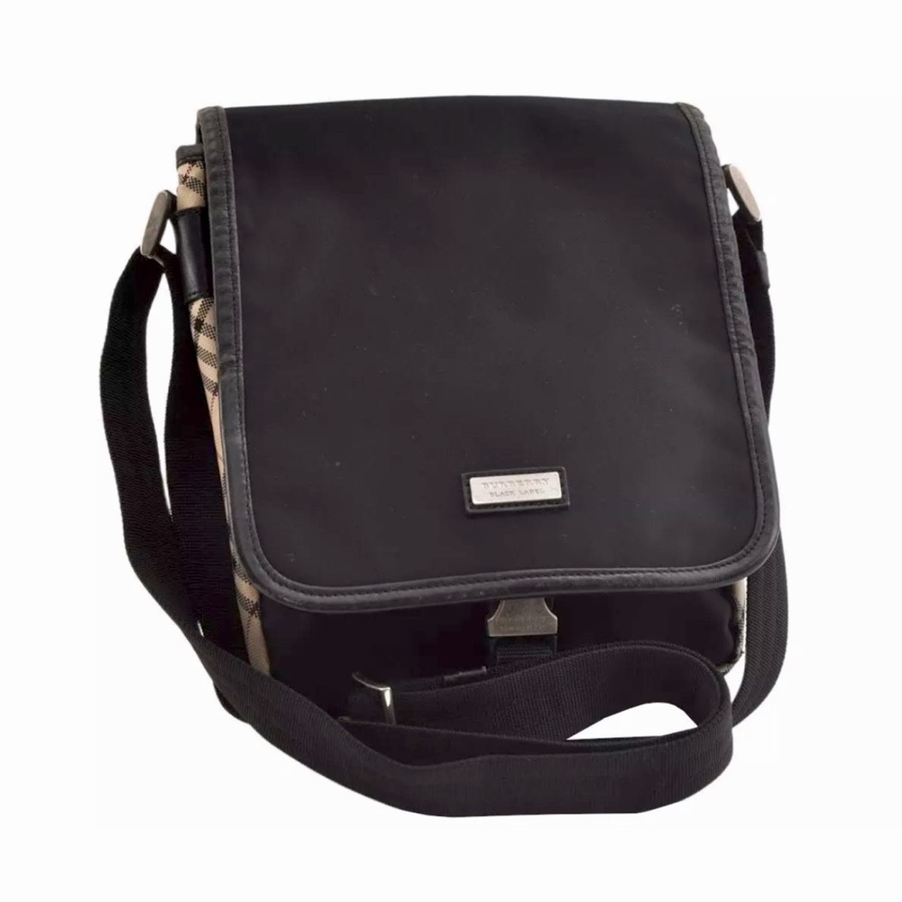 Burberry nova check messenger crossbody bag